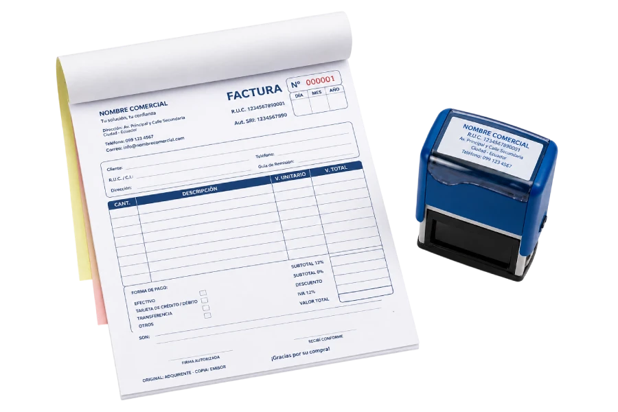 Kit Emprendedor Profesional: Facturas y Sello Personalizado