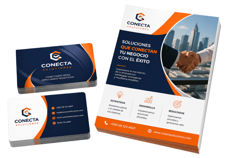 Kit Tarjetas de Presentación y Volantes A6 Personalizados