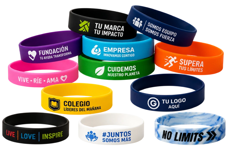 Pulseras de Silicona Personalizadas