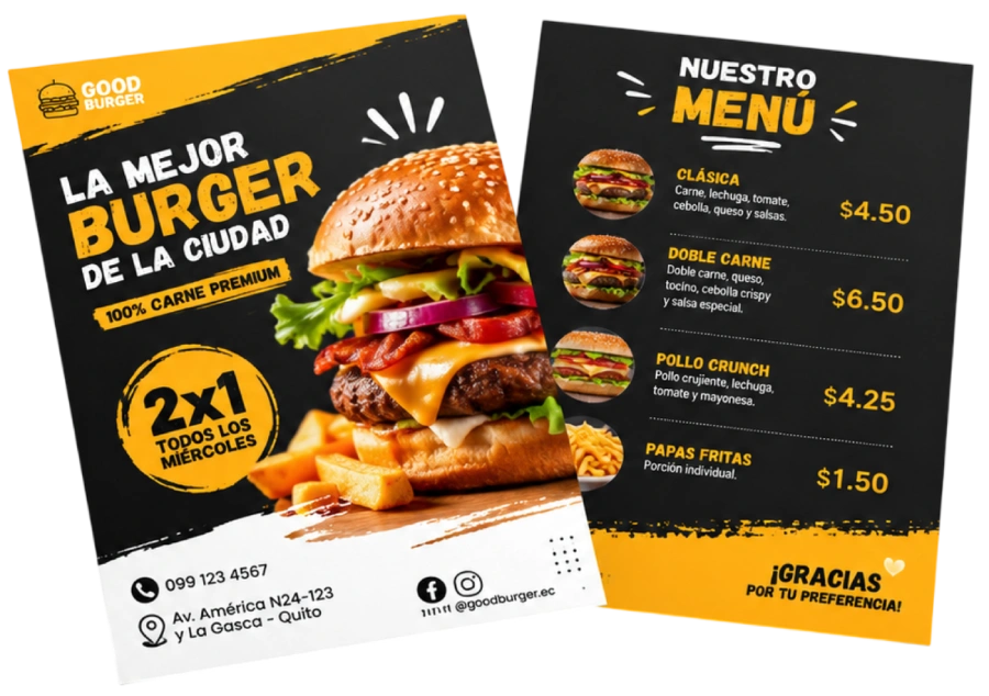 Volantes Publicitarios A6 Impresión Doble Cara