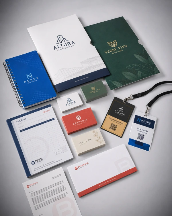Material promocional corporativo personalizado con acabados de alta calidad en Quito